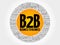 B2B (Business to Business) circle