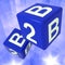 B2B Dice Background Showing Commercial Deals