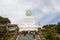 Ba Na Hill Danang/Vietnam ,JUNE , 24, 2019 : Big Buddha Statue at the top of the hill, featuring a 27-meter tall white Buddha