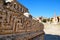 Baalbek or Heliopolis Roman ruins, detail of Roman decoration on the ruins, fertile Bekaa Valley in eastern Lebanon