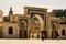 Bab Bou Jeloud gate (The Blue Gate) located at Fez, Morocco