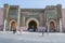 Bab el-Mansour, the historic monumental gate in the old city of Meknes, Morocco