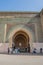 Bab el-Mansour, the historic monumental gate in the old city of Meknes, Morocco