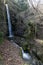 Babadag Yardan Waterfall. Yardan waterfall in mountain forest under blue sky. Babadag, Denizli, Turkey