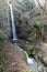 Babadag Yardan Waterfall. Yardan waterfall in mountain forest under blue sky. Babadag, Denizli, Turkey