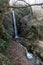 Babadag Yardan Waterfall. Yardan waterfall in mountain forest under blue sky. Babadag, Denizli, Turkey