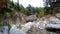 Babbling brook, mountain stream, stream in mountains during low water periods