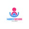 Babby Sitter with Happy Child Logo