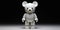 Babe bearbrick wallpaper style minimal white background