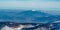 Babia Gora from Malinowska skala hill in winter Beskid Slaski mountains