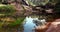 Babinda; Boulders or Devil`s Pool with water reflections