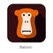 Baboon animal face icon