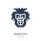 Baboon icon. Trendy flat vector Baboon icon on white background