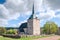 The Babtist Church of St. John and cemetery. Sund. Aland Islands