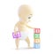 Baby 3d alphabet blocks