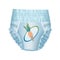 Baby absorbent diaper, isolated on white background. Comfortable softly layered incontinence diapers for cleanliness new