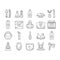 Baby Accessories And Equipment Icons Set Vector .