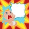 Baby Anger Cartoon Template Background