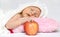 Baby with apple