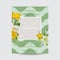 Baby Arrival Card with Photo Frame - Blossom Flowers