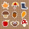 Baby autumn stickers