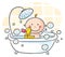 Baby in the bath