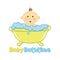 Baby Bath time Logo template, Baby Bathing logo, Baby Shower