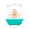 Baby bathing bath