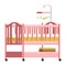 Baby bed, cradle flat vector illustration