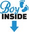 Baby belly print - Boy inside