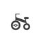 Baby bicycle icon vector