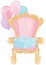 Baby Birthday Pink Magic Throne