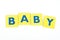 Baby in Block Letters