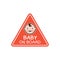 Baby on board sign icon. Child safety sticker warning emblem. Baby safety design illustration