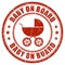 Baby on board stamp