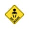 Baby on board yellow sign