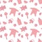 Baby born pink things pattern. Newborn decor template wrapping.