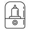 Baby bottle sterilizer icon, outline style