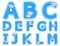 Baby boy alphabet set from A to M