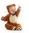 Baby boy in bear costume