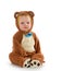 Baby boy in bear costume