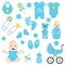 Baby boy, blue baby clipart, boy clipart,