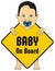 Baby Boy on board sticker