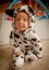 Baby boy In Dalmatian costume