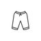 Baby boy pants line icon