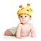 Baby boy weared giraffe hat