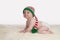 Baby Boy Wearing a Christmas Elf Stocking Cap