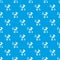 Baby carriage classy pattern vector seamless blue