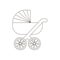 Baby carriage illustration