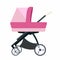 Baby carriage. Illustration on a white background.